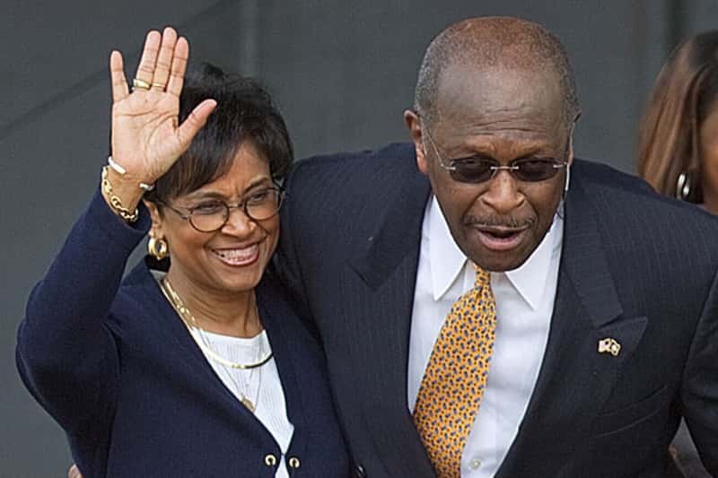 Herman Cain and his wife Gloria Etchison