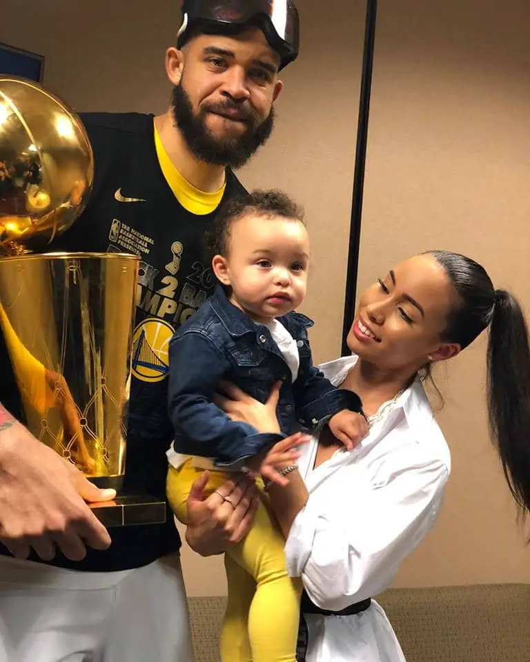 Javale Mcgee with wife and daughter